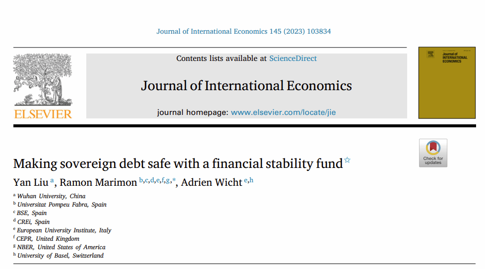 武汉大学金融系副教授刘岩在Journal of International Economics上发表